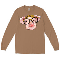 Toasted Coconut sunflowers with pig Long Sleeve Tee - RanaPortraitStore