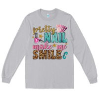 Moon Dust pretty nail make me smile bbs Long Sleeve Tee - BundleAndBundleShop