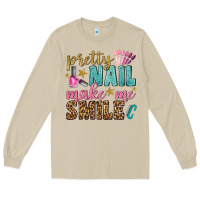 Mushroom pretty nail make me smile bbs Long Sleeve Tee - BundleAndBundleShop
