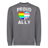 Storm proud ally lgbt rainbow heart gay pride month Heavyweight Sweatshirt - linhVisuals