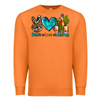 Carrot peace love whiskey Premium Sweatshirt - AdoDesignShop