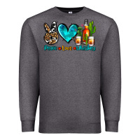 Charcoal Heather peace love whiskey Premium Sweatshirt - AdoDesignShop