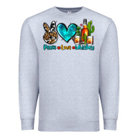 Heather Grey peace love whiskey Premium Sweatshirt - AdoDesignShop