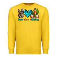 Lemon peace love whiskey Premium Sweatshirt - AdoDesignShop