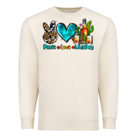 Sandshell peace love whiskey Premium Sweatshirt - AdoDesignShop