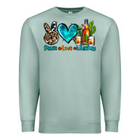 Seafoam peace love whiskey Premium Sweatshirt - AdoDesignShop