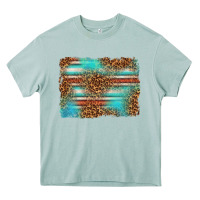 Arona Serape and Leopard Background Heavy Core Tee - texasbilliewilder