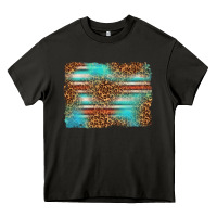 Asphalt Serape and Leopard Background Heavy Core Tee - texasbilliewilder