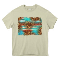 Mossy Serape and Leopard Background Heavy Core Tee - texasbilliewilder