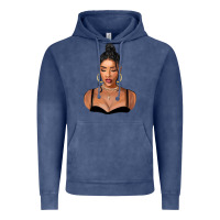 Vintage Denim black woman Vintage Hoodie - FaDigitalArtStudio