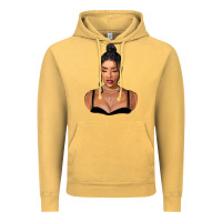 Vintage Mustard black woman Vintage Hoodie - FaDigitalArtStudio