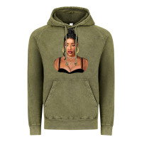 Vintage Olive black woman Vintage Hoodie - FaDigitalArtStudio