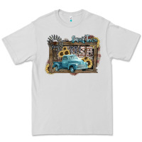 Dove Grey Small town USA truck 4th of july Premium Tee - HowdyJamesFarm