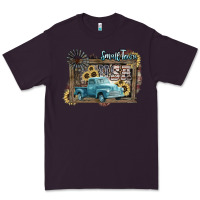 Plum Small town USA truck 4th of july Premium Tee - HowdyJamesFarm