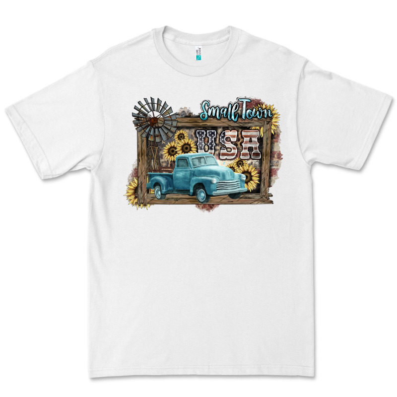 Small Town Usa Truck 4th Of July Premium Tee by HowdyJamesFarm | Teevron