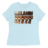 Baby Blue melanin juneteenth Ladies Tee - CowGirlArtShop