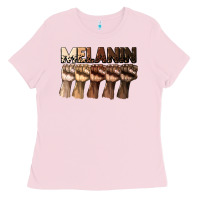 Bubblegum Pink melanin juneteenth Ladies Tee - CowGirlArtShop