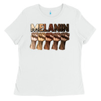 White melanin juneteenth Ladies Tee - CowGirlArtShop
