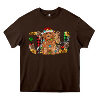Chocolate Brown toy poodle christmas joy Heavy Core Tee - RanaPortraitStore
