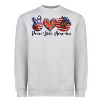 Peace Love America Heavyweight Sweatshirt | Teevron