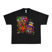 Black mardi gras louisiana map Urban Heavy Tee - OliviaCreatesArt
