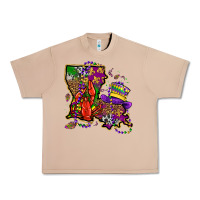Burro mardi gras louisiana map Urban Heavy Tee - OliviaCreatesArt