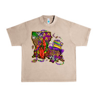 French Oak mardi gras louisiana map Urban Heavy Tee - OliviaCreatesArt