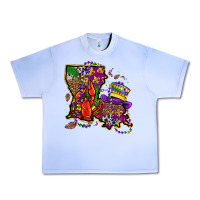 Grape Ice mardi gras louisiana map Urban Heavy Tee - OliviaCreatesArt