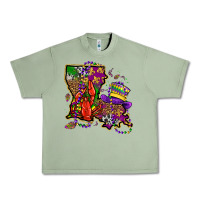 Oil Green mardi gras louisiana map Urban Heavy Tee - OliviaCreatesArt