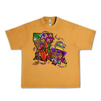 Peanut Butter mardi gras louisiana map Urban Heavy Tee - OliviaCreatesArt