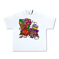 White mardi gras louisiana map Urban Heavy Tee - OliviaCreatesArt