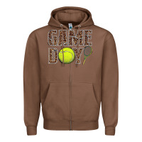 Chestnut tennis game day Zipper Hoodie - BarkalooDesign