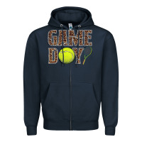 Navy tennis game day Zipper Hoodie - BarkalooDesign
