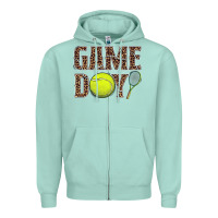 Seafoam tennis game day Zipper Hoodie - BarkalooDesign