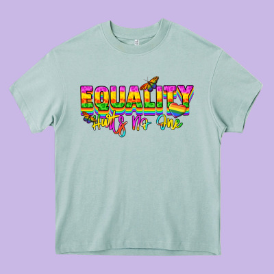 Equality Hurts No One Heavy Core Tee Designed By Nancycooperartshop