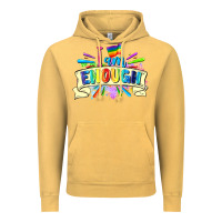 Vintage Mustard I am enough Vintage Hoodie - FaDigitalArtStudio