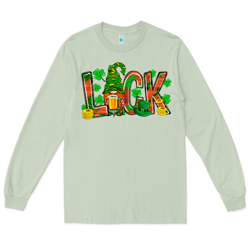 Luck With Gnome And Beer Bbs Long Sleeve Tee by BundleAndBundleShop | Teevron