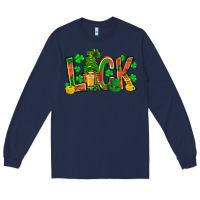 Navy luck with gnome and beer bbs Long Sleeve Tee - BundleAndBundleShop