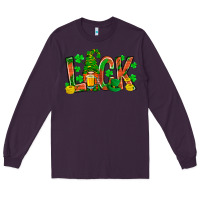 Plum luck with gnome and beer bbs Long Sleeve Tee - BundleAndBundleShop