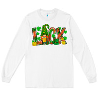 White luck with gnome and beer bbs Long Sleeve Tee - BundleAndBundleShop
