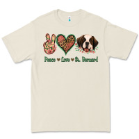 Bone Peace Love St. Bernard Premium Tee - Jasminsmagicworld
