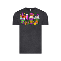 Vintage Black mardi gras coffee cups Vintage Tee - OliviaCreatesArt