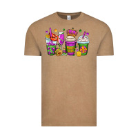 Mardi Gras Coffee Cups Vintage Tee | Teevron