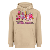 Mushroom tis the season pink christmas Heavyweight Hoodie - AdoDesignShop