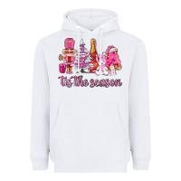 White tis the season pink christmas Heavyweight Hoodie - AdoDesignShop