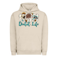 Pigment French Oak dental life Urban Hoodie - JahusDesignShop