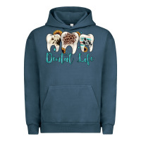 Pigment Midnight Navy dental life Urban Hoodie - JahusDesignShop