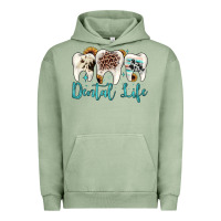 Pigment Oil Green dental life Urban Hoodie - JahusDesignShop