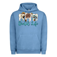 Pigment Pebble Blue dental life Urban Hoodie - JahusDesignShop