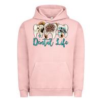 Pigment Salmon dental life Urban Hoodie - JahusDesignShop